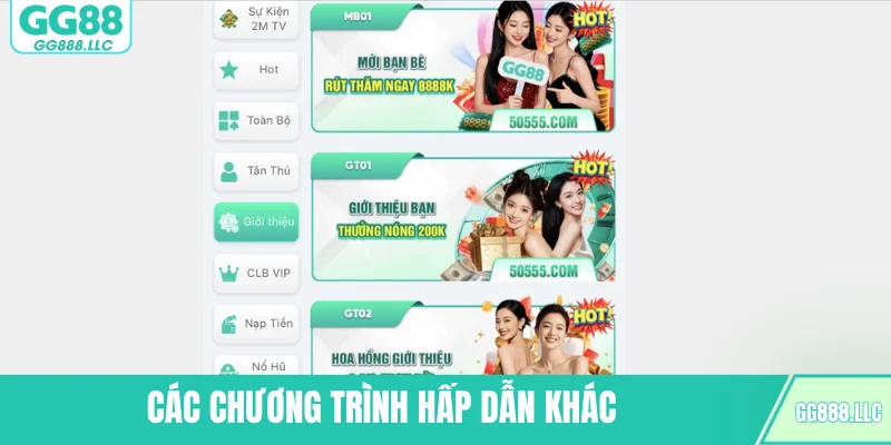 Các chương trình hấp dẫn khác