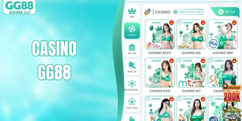 Casino GG88 - Tổng Hợp Các Trò Chơi Được Yêu Thích Nhất