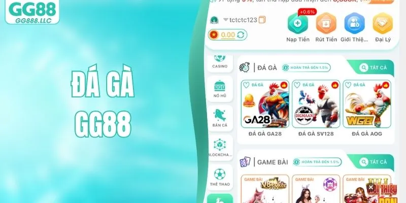 Đá Gà GG88 - Trải Nghiệm Kịch Tính, Thưởng Lớn Mỗi Ngày