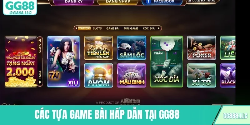 Khám phá kho game bài hấp dẫn tại nền tảng GG88 