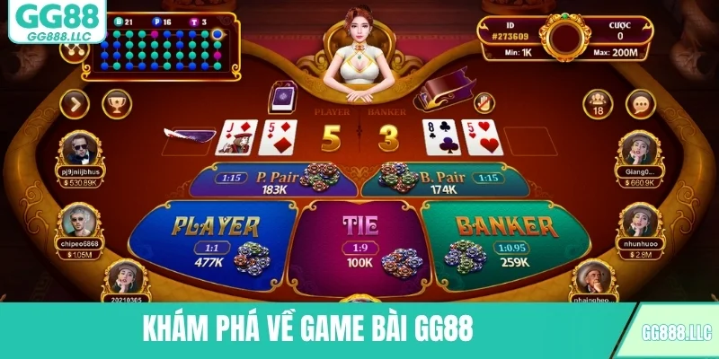 Khám phá về game bài GG88
