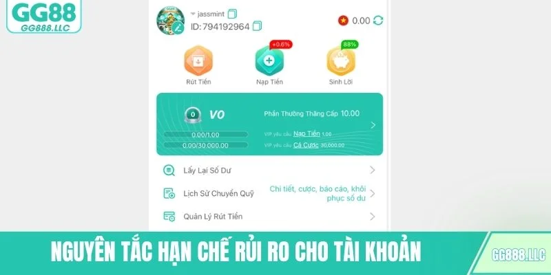 Nguyên tắc hạn chế rủi ro cho tài khoản