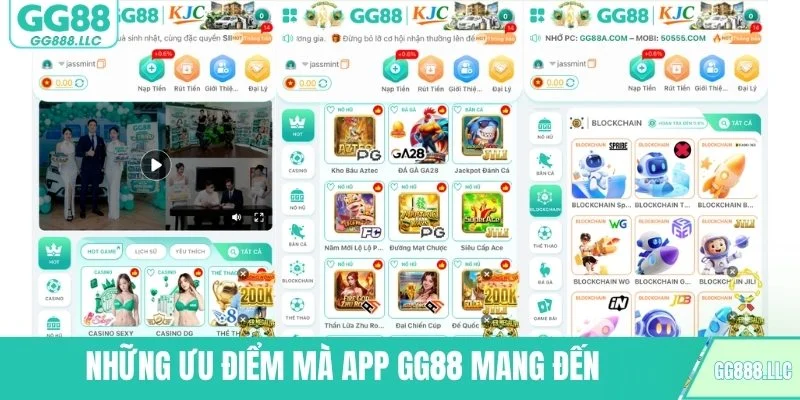 Những ưu điểm mà app GG88 mang đến
