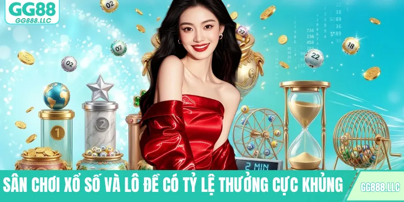 Sân chơi xổ số và lô đề có tỷ lệ thưởng cực khủng