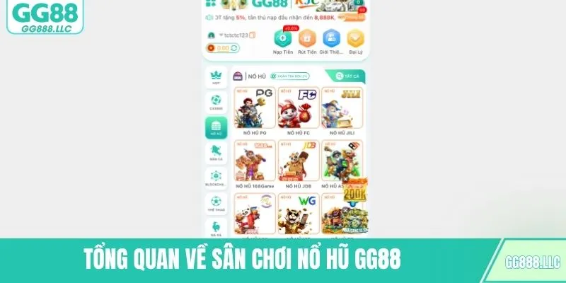 Tổng quan về sân chơi nổ hũ GG88