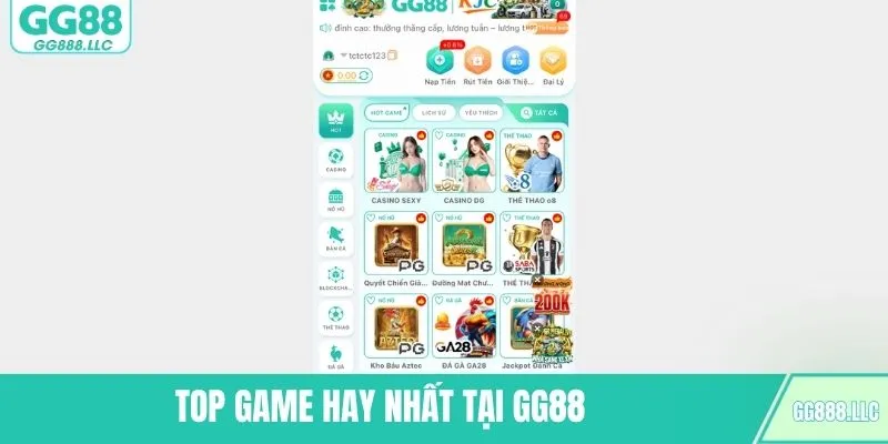 Top game hay nhất tại GG88