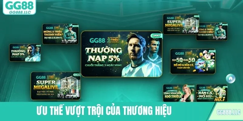 Ưu thế vượt trội của thương hiệu